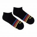 Veselé ponožky Fusakle pásik čierny (--0951)