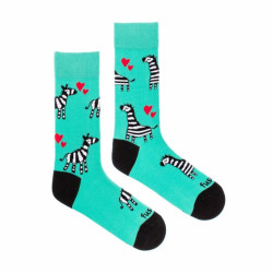 Veselé ponožky Fusakle zebra (--0906)