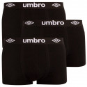3PACK pánske boxerky Umbro čierné (UMUM0241 K)