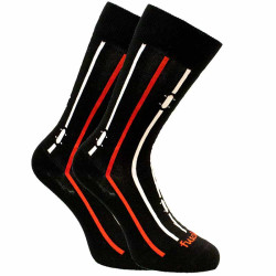 Veselé ponožky Fusakle na dosku čierne (--0941)