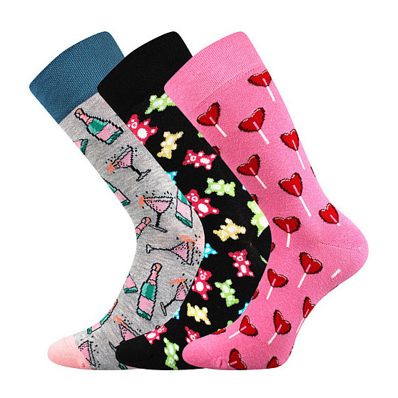 3PACK veselé ponožky Lonka viacfarebné (Debox mix F)