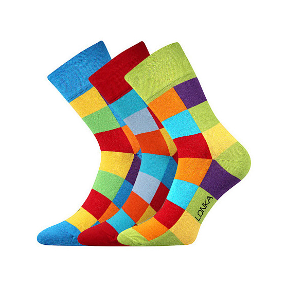 3PACK veselé ponožky Lonka viacfarebné (Decube)
