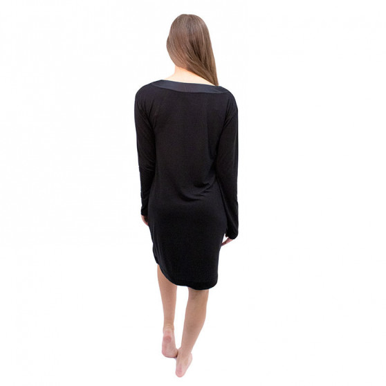 Dámska nočná košeľa Calvin Klein čierna (QS6532E-UB1)