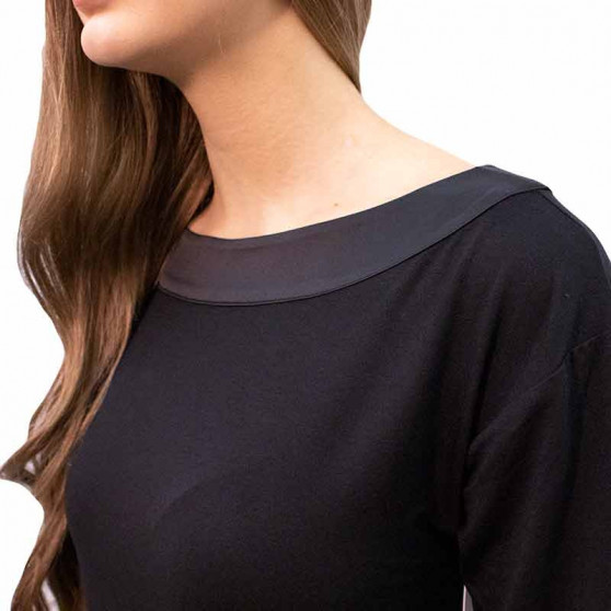 Dámska nočná košeľa Calvin Klein čierna (QS6532E-UB1)