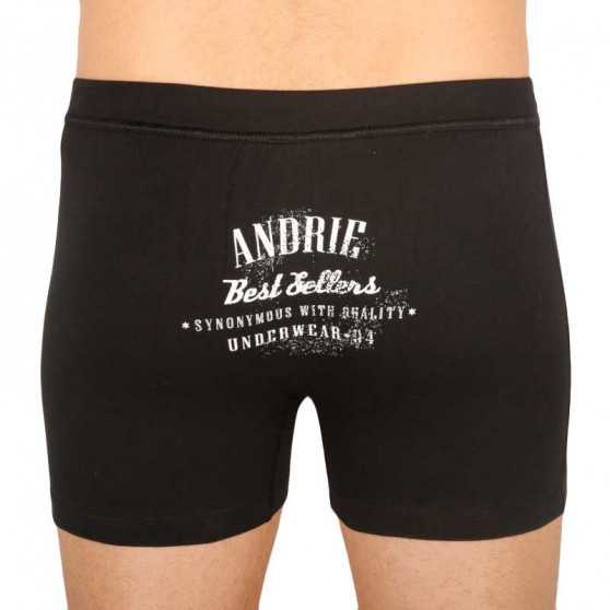 Pánske boxerky Andrie čierne (PS 5116 B)