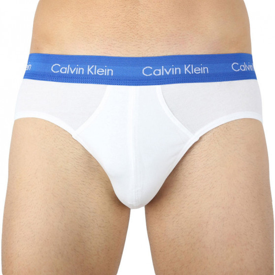 3PACK pánske slipy Calvin Klein biele (U2661G-M9E)