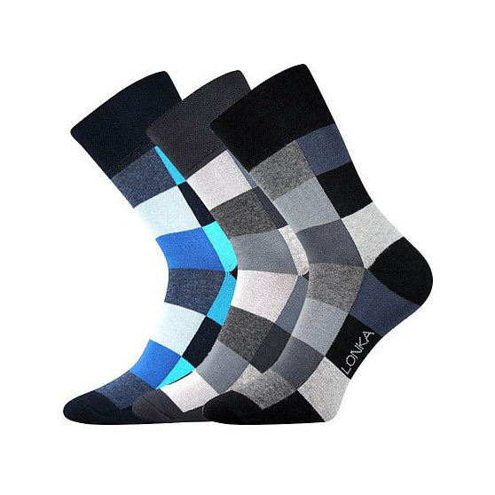 3PACK veselé ponožky Lonka viacfarebné (Decube mix B)