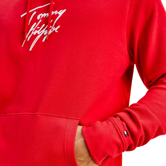 Pánská mikina Tommy Hilfiger červená (UM0UM02191 XLG)