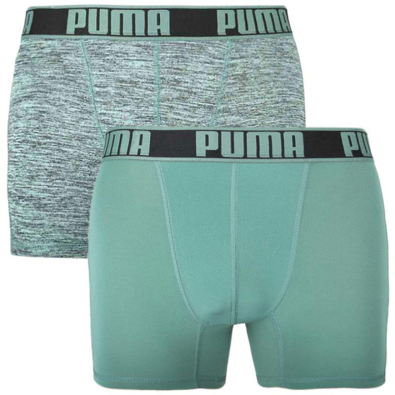 2PACK pánske boxerky Puma športové zelené (671018001 004)
