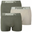 3PACK pánske boxerky Puma khaki (100000896 006)