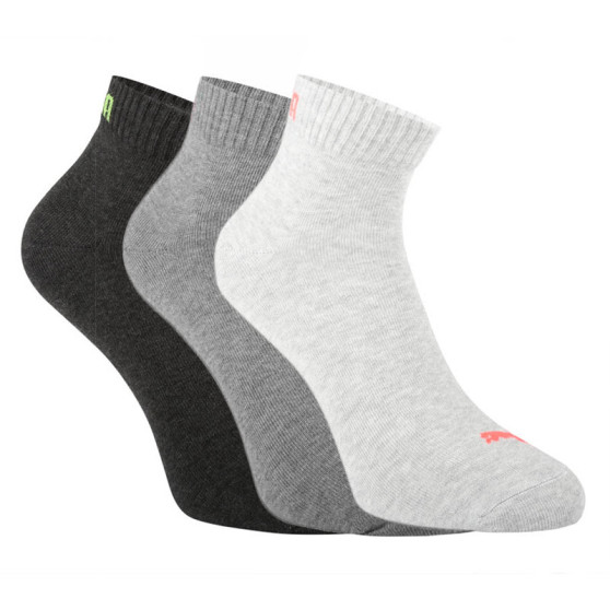 3PACK ponožky Puma sivé (271080001 017)