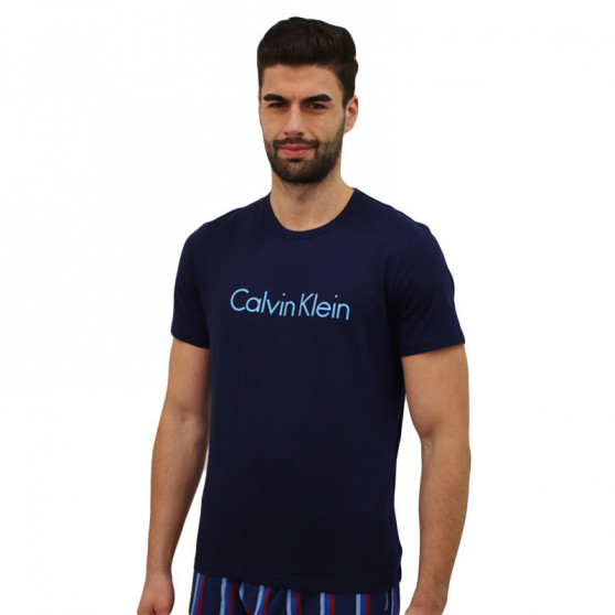 Pánske tričko Calvin Klein tmavo modré (NM1129E-DYC)