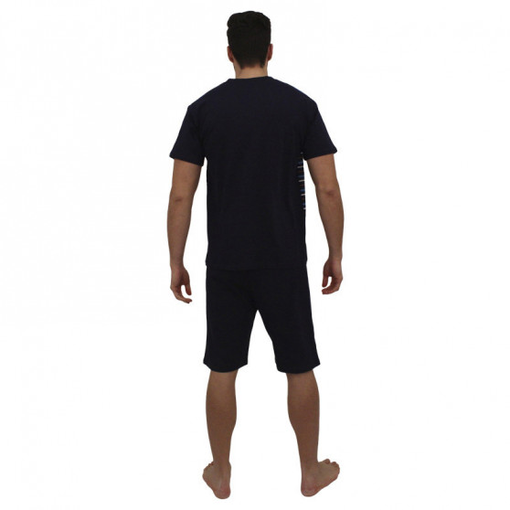 Pánske pyžamo Foltýn nadrozmer tmavo modré (FPKN9)