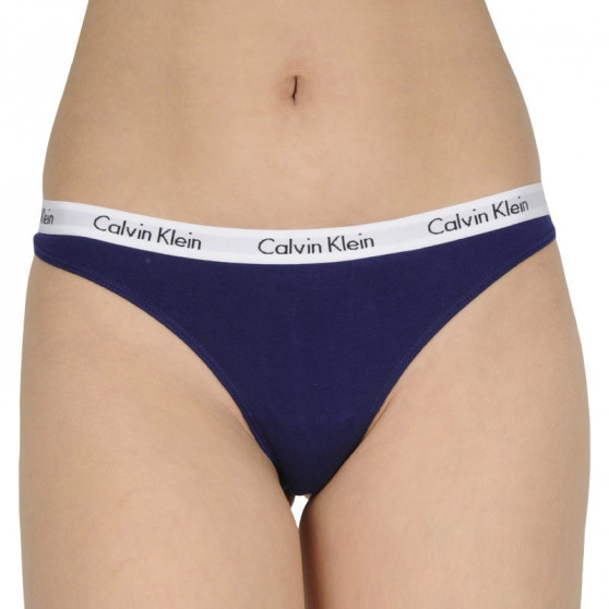 3PACK dámska tangá Calvin Klein viacfarebné (QD3587E-T7V)