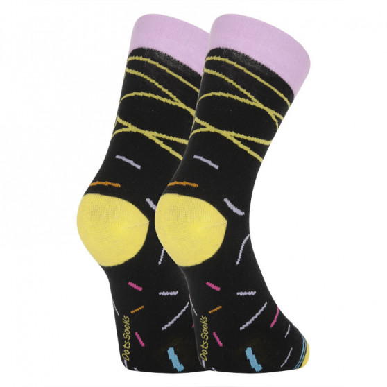 Veselé ponožky Dots Socks čierne (DTS-SX-470-C)
