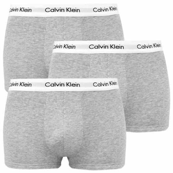 Příčná 3PACK pánske boxerky Calvin Klein šedé (U2664G-KS0)