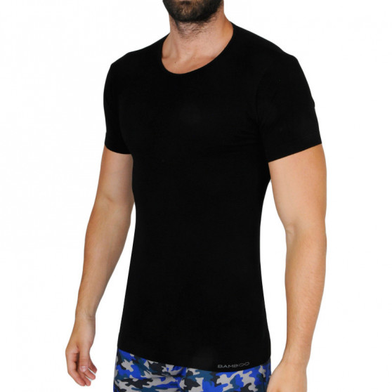 Pánske tričko Gino bambusové čierne (58006)