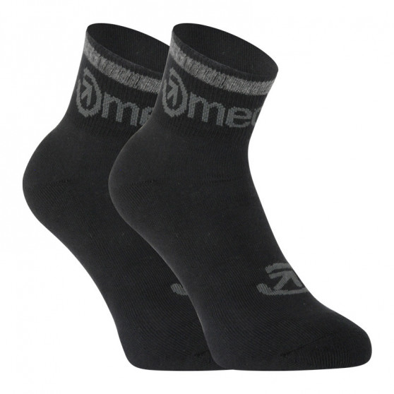 3PACK ponožky Meatfly čierne (Middle Black)