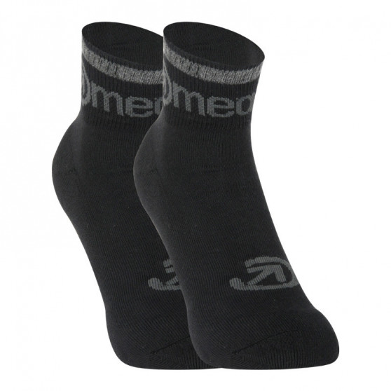 3PACK ponožky Meatfly čierne (Middle Black)