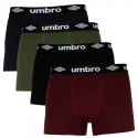 4PACK pánske boxerky Umbro viacfarebné (UMUM0316)