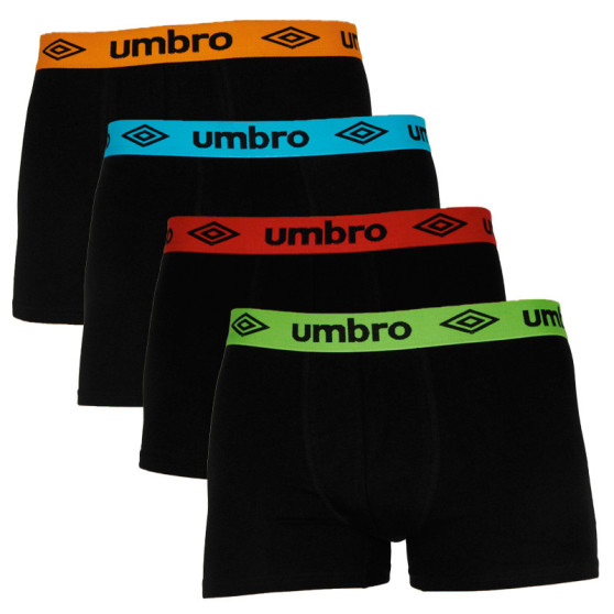 4PACK pánske boxerky Umbro čierne (UMUM0318)