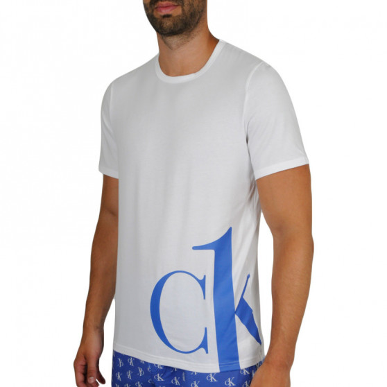 Pánske tričko Calvin Klein biele (NM1904E-KLO)