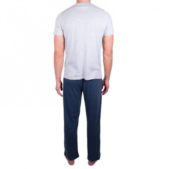 Pánske pyžamo Molvy modro sivé (AV-4310)