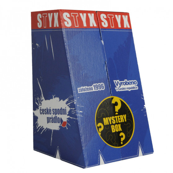 MYSTERY BOX - 3PACK dámske trenky Styx športová guma viacfarebné 