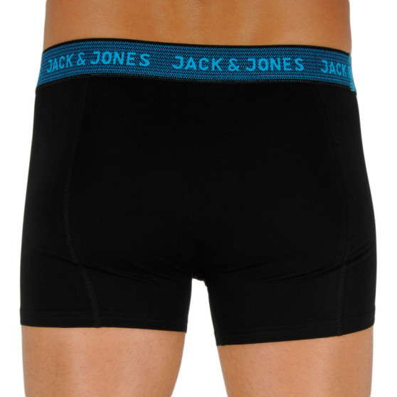 3PACK pánske boxerky Jack and Jones čierne (12127816 - asphalt)