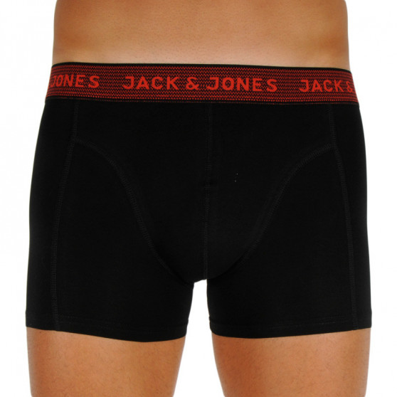 3PACK pánske boxerky Jack and Jones čierne (12127816 - asphalt)