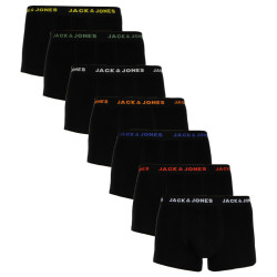 7PACK pánske boxerky Jack and Jones čierne (12165587)