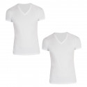2PACK pánske tričko S.Oliver V-neck biele (172.11.899.12.130.0100)
