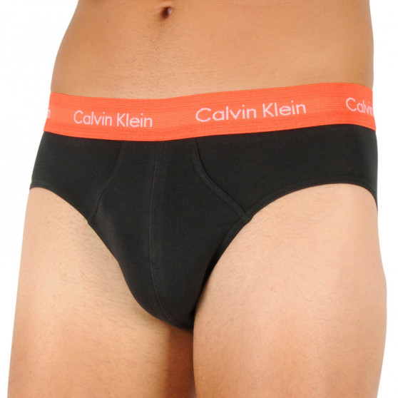 3PACK pánske slipy Calvin Klein čierne (U2661G-WHD)