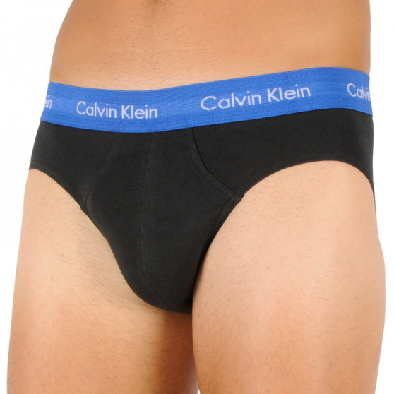 3PACK pánske slipy Calvin Klein čierne (U2661G-WHD)