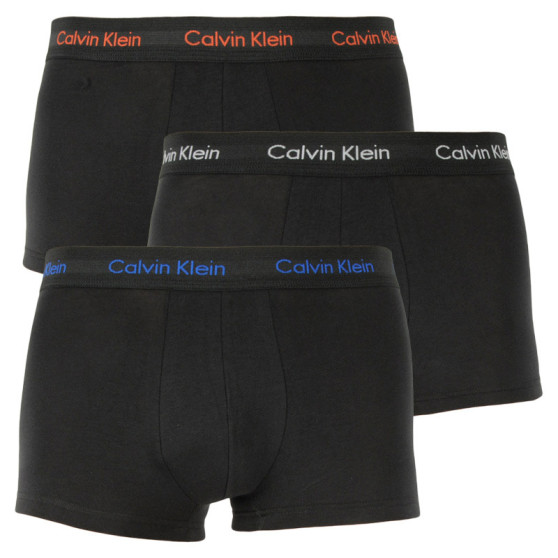 3PACK pánske boxerky Calvin Klein čierne (U2664G-WHN)