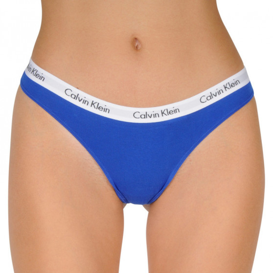 3PACK dámske tangá Calvin Klein nadrozmer viacfarebné (QD3800E-W5N)