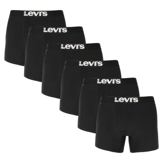 6PACK pánske boxerky Levis čierne (100003052 001)