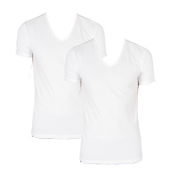 2PACK pánské tričko Levis V-neck bílé (905056001 300)