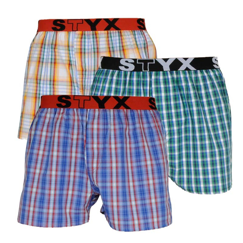 3PACK pánske trenky Styx športová guma viacfarebné (B1051013) XL, trenírky.
Farebné bavlnené šortky pre každodenné pohodlie
Pánske šortky Styx sú vyrobené zo 100 % bavlny.
Česká značka Styx ponúka zábavu a prvotriednu kvalitu
Spodná bielizeň Styx je obľúbená najmä u tých, pre ktorých je dôležitá osobnosť.