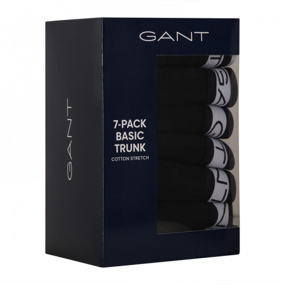 7PACK pánske boxerky Gant čierne (902137003-005)