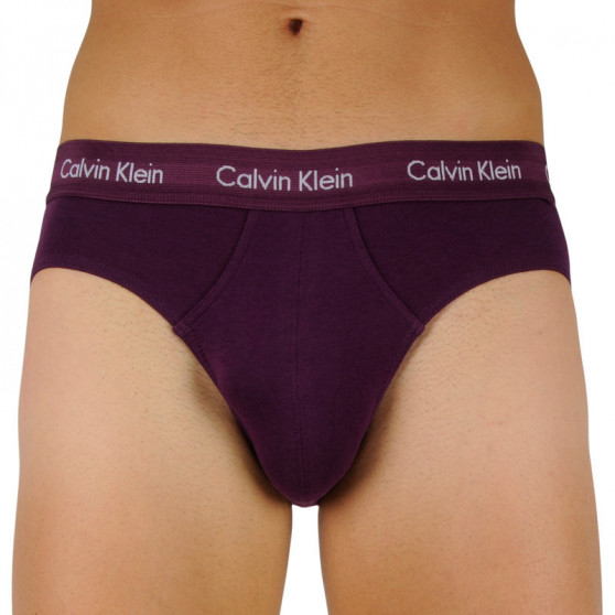 3PACK pánske slipy Calvin Klein viacfarebné (U2661G-WHF)