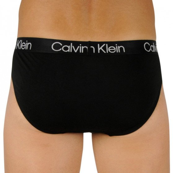 3PACK pánske slipy Calvin Klein čierne (NB2969A-7VI)