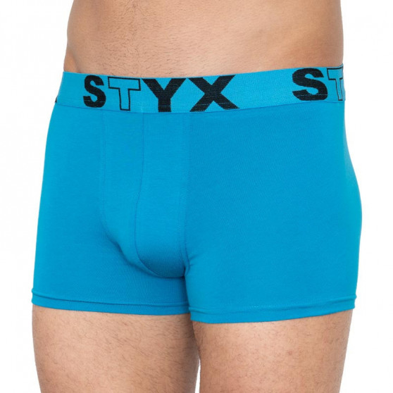 3PACK pánske boxerky Styx športová guma nadrozmer modré (R9676869)