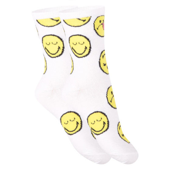 Detské ponožky E plus M Smiley biele (SMILEY-A)