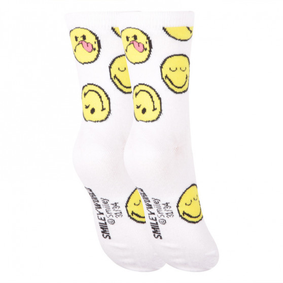Detské ponožky E plus M Smiley biele (SMILEY-A)