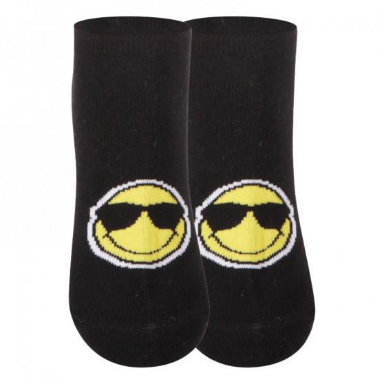 Detské ponožky E plus M Smiley čierne (SMILEY-E)