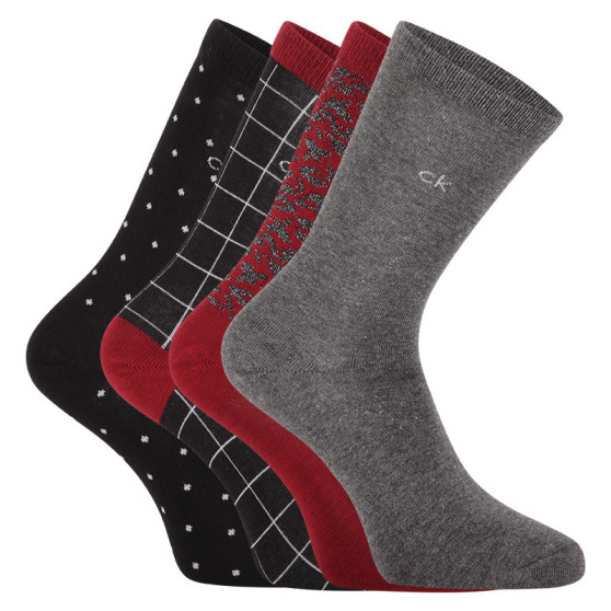4PACK dámske ponožky Calvin Klein viacfarebné (100004533 003)