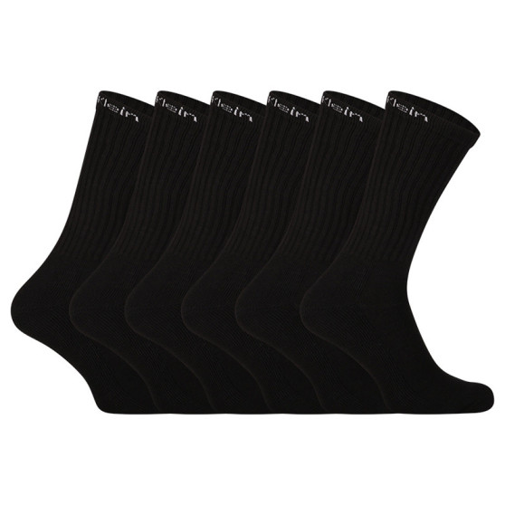 6PACK ponožky Calvin Klein čierne (701218721 003)