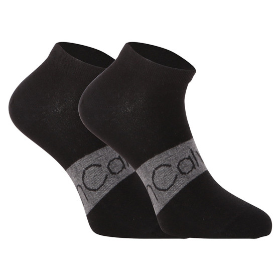 2PACK ponožky Calvin Klein nízke čierne (701218712 002)
