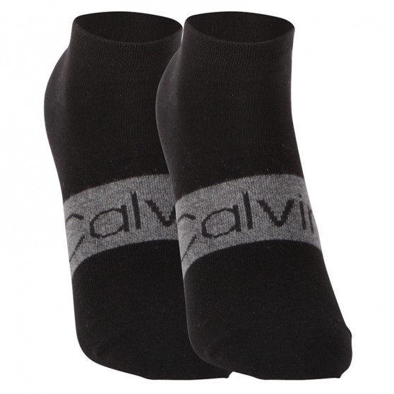 2PACK ponožky Calvin Klein nízke čierne (701218712 002)